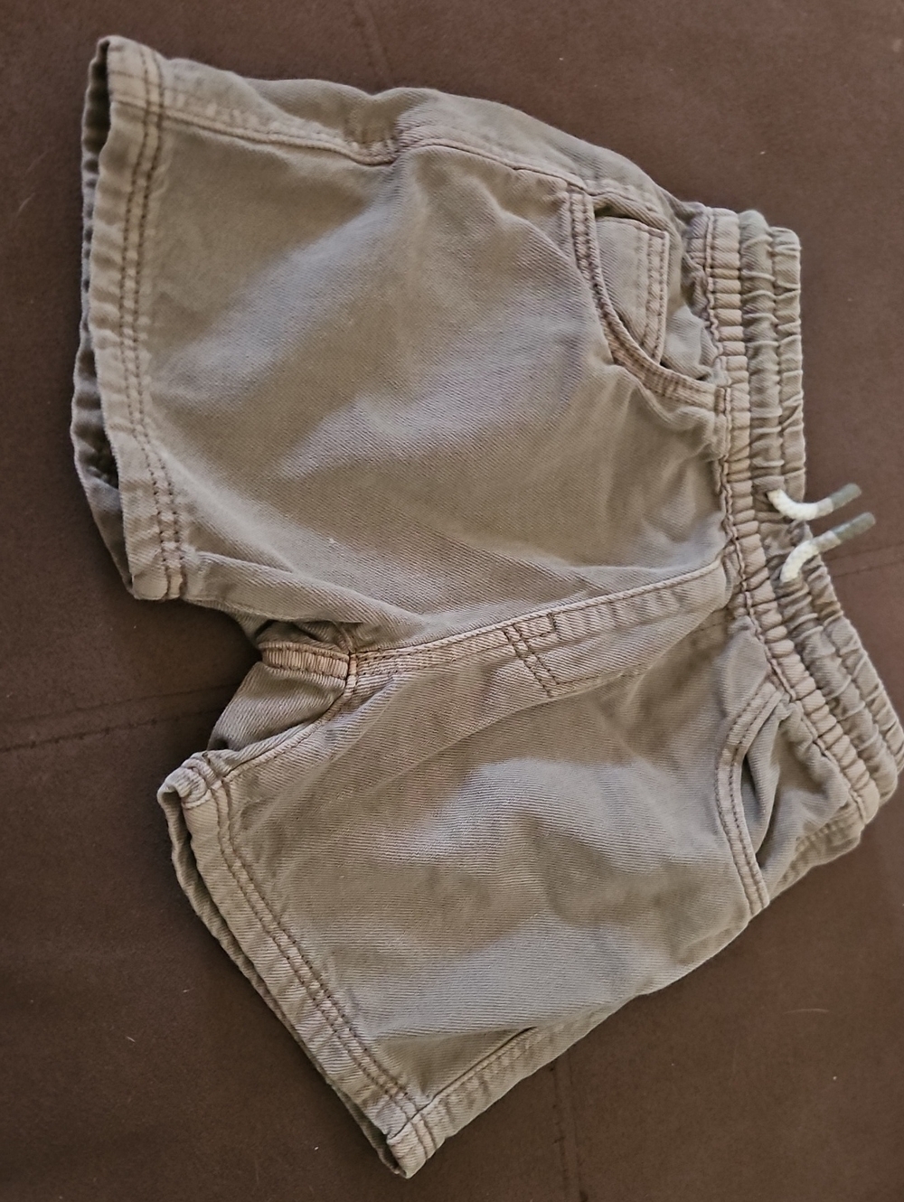 Zara Toddler Khaki Elastic-Waist Pull-On Shorts